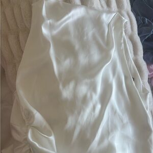 Zara Open Back Satin Effect Top